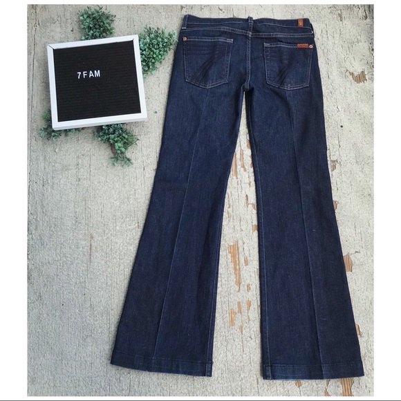 7 For All Mankind Denim - 7 For All Mankind Dojo Denim Flare Trousers